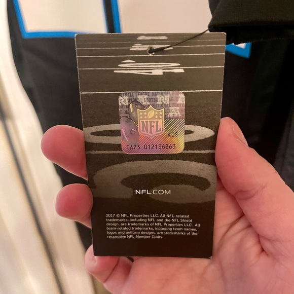 NFL Carolina Panthers Black and Blue Jersey - Picture 3 of 4